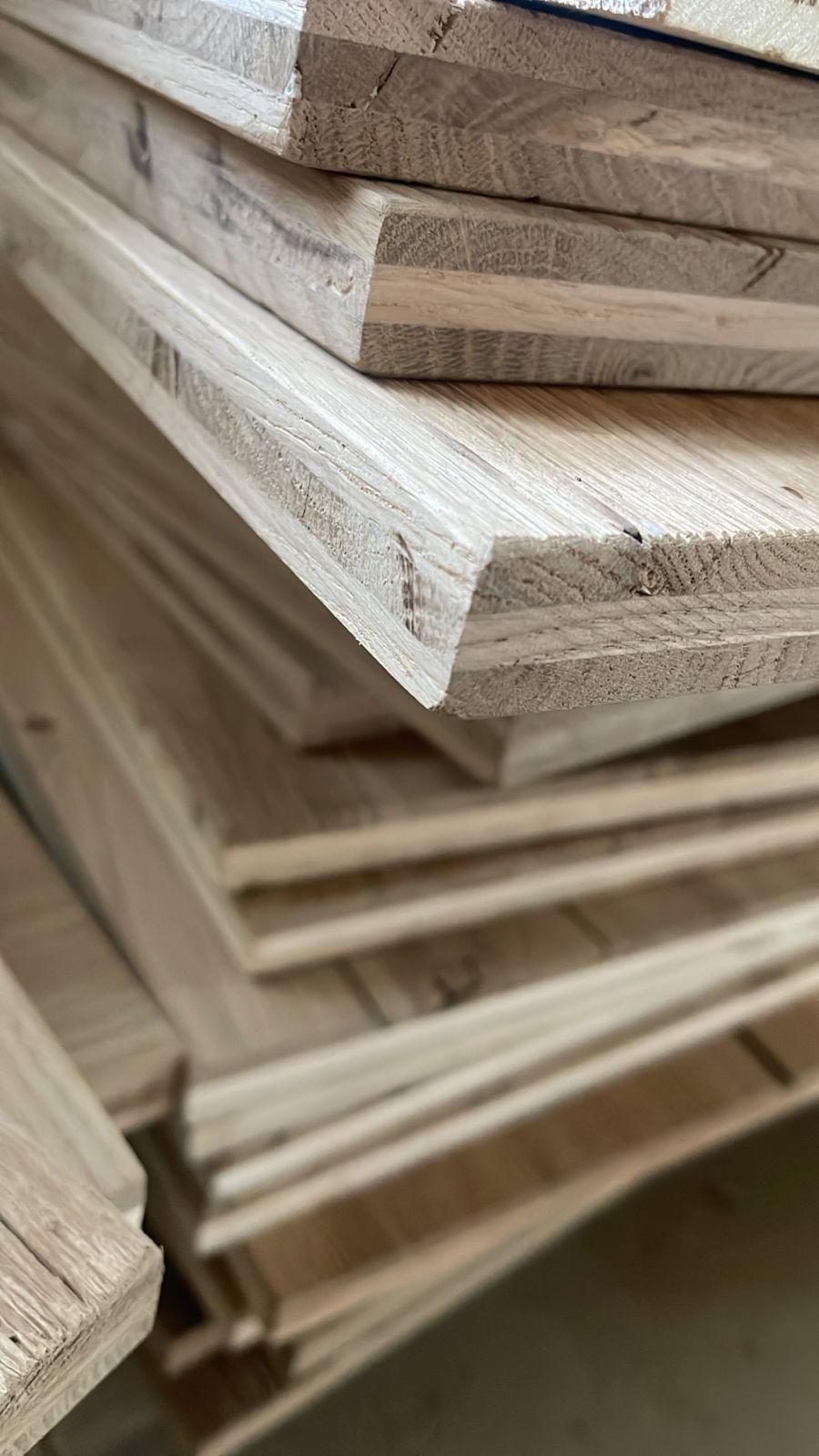 Reclaimed oak panel surface